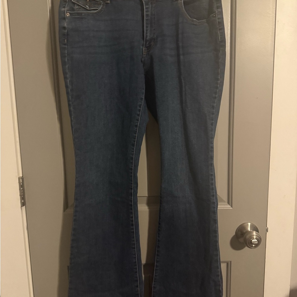 True Craft Dark Blue Bootcut Jeans